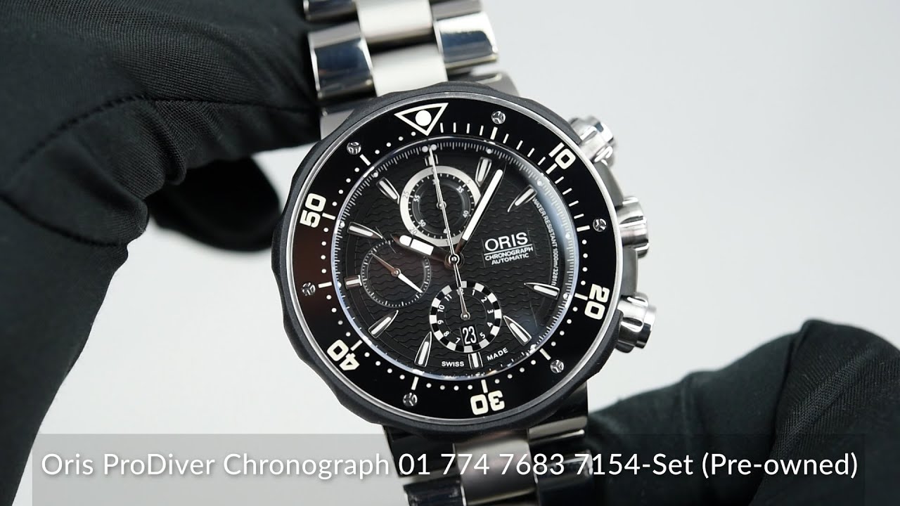 Oris ProDiver Chronograph 01 774 7683 7154-Set (Pre-owned)