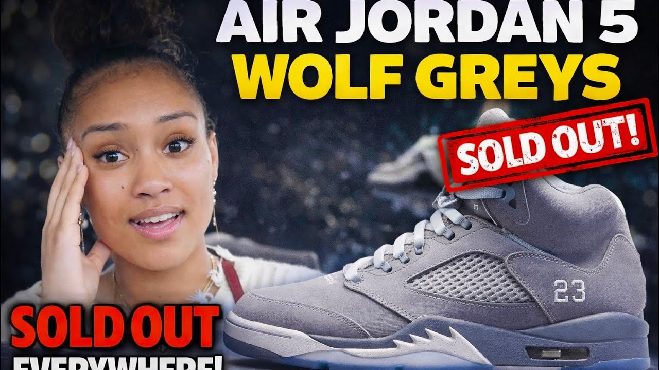 SOLD OUT EVERYWHERE !! Air Jordan 5 Wolf Grey Pick Up Vlog