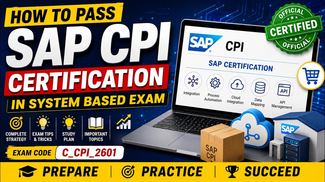 How to Pass SAP CPI System-Based Exam | C_CPI_2601