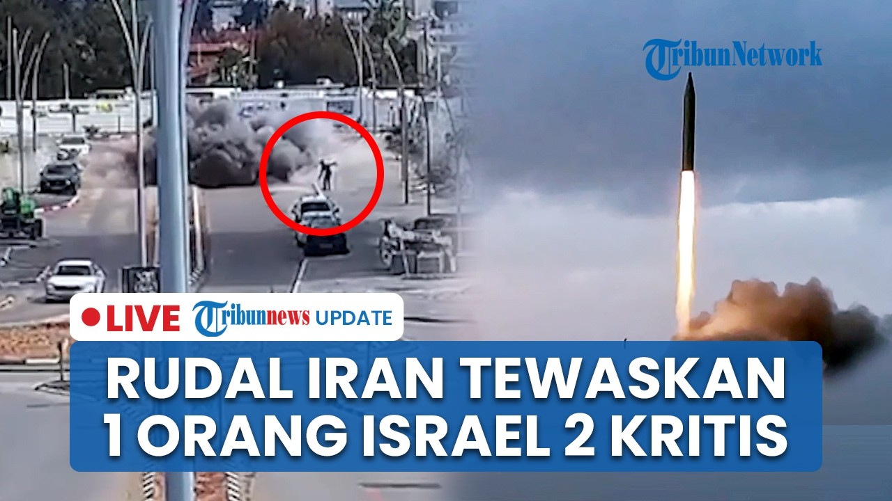 🔴 LIVE: Gelombang Rudal Iran Serang Israel Tengah Warga Panik Berhamburan: 1 orang Tewas, 2 Kritis