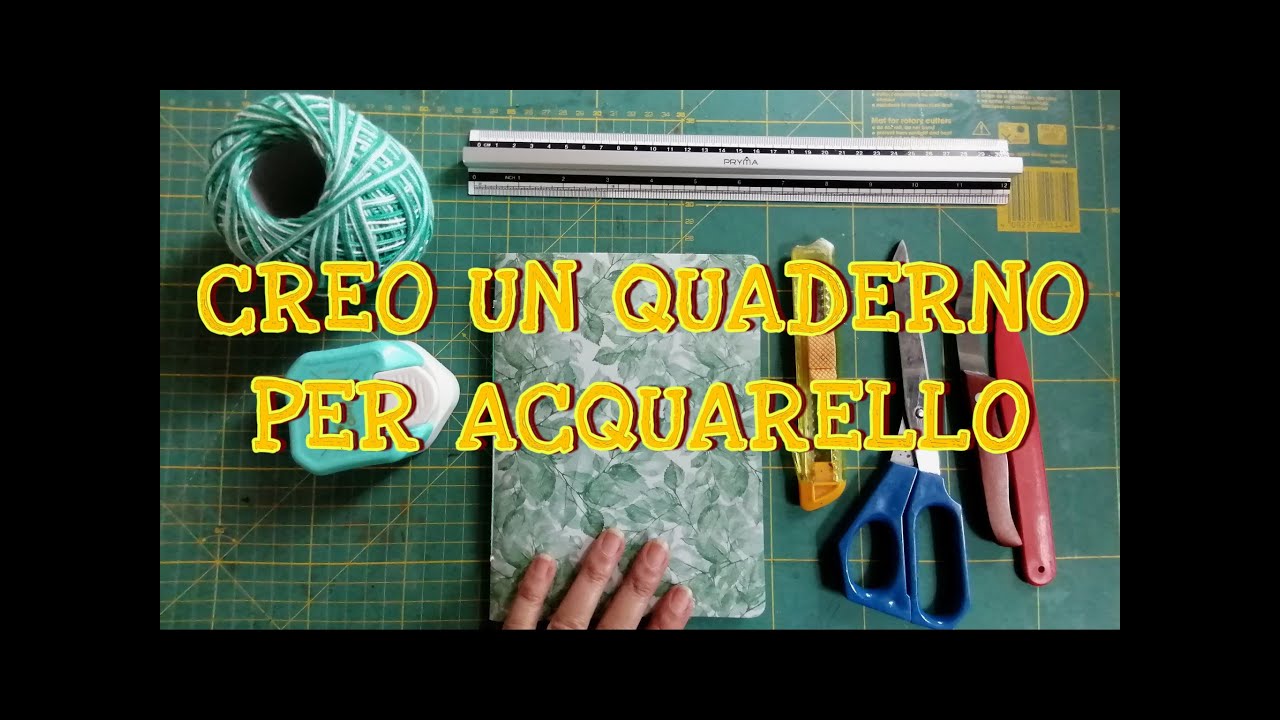 Facciamo un quaderno per acquarello - pamphlet sketchbook tutorial