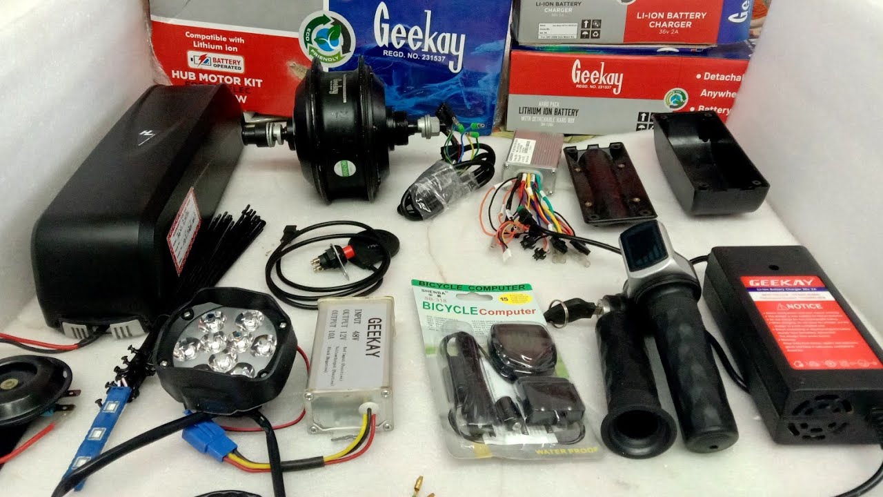 Electric cycle motor kit 36v 250 watt geekay brand