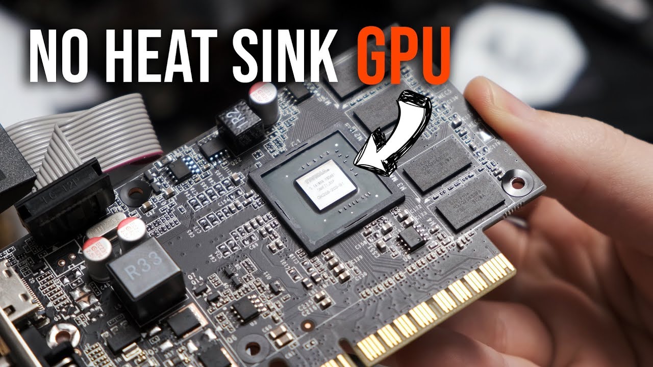 Can you use a graphics card with no heat sink?