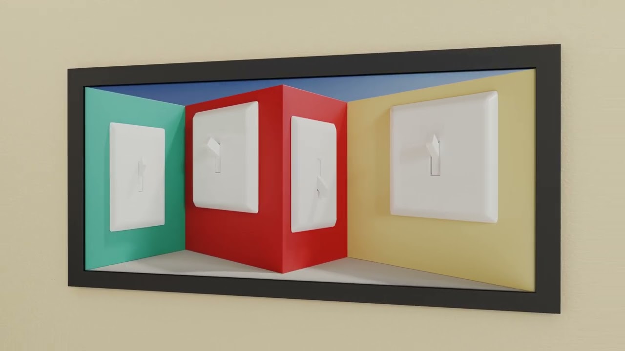 An optical illusion with the everyday (reverse perspective art)