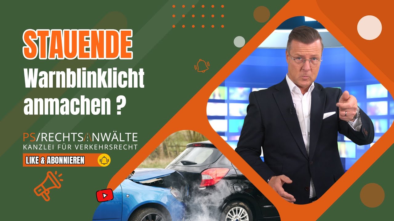 Stauende Warnblinklicht anmachen ?