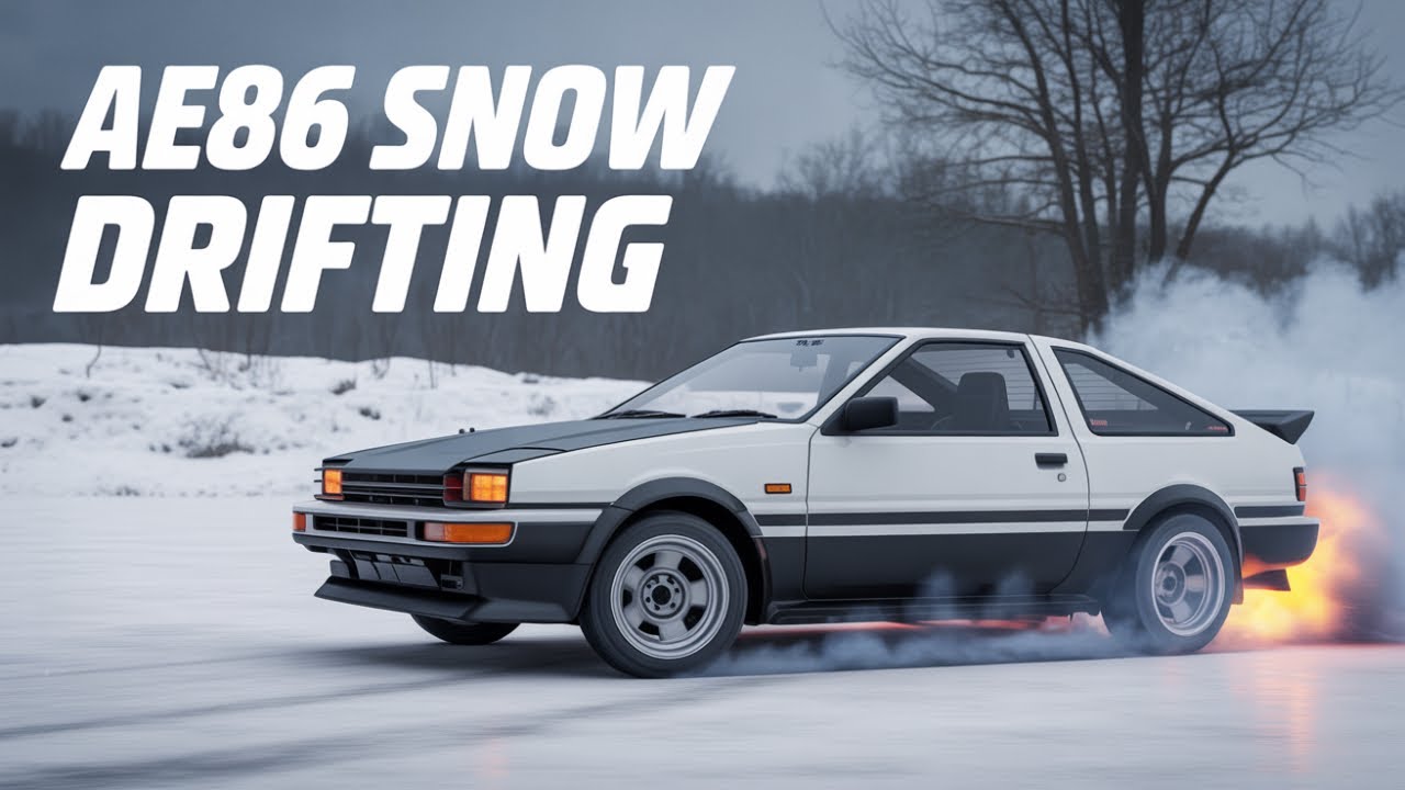 RC drift car on ice goes crazier than I thought #rccar #snow #drift