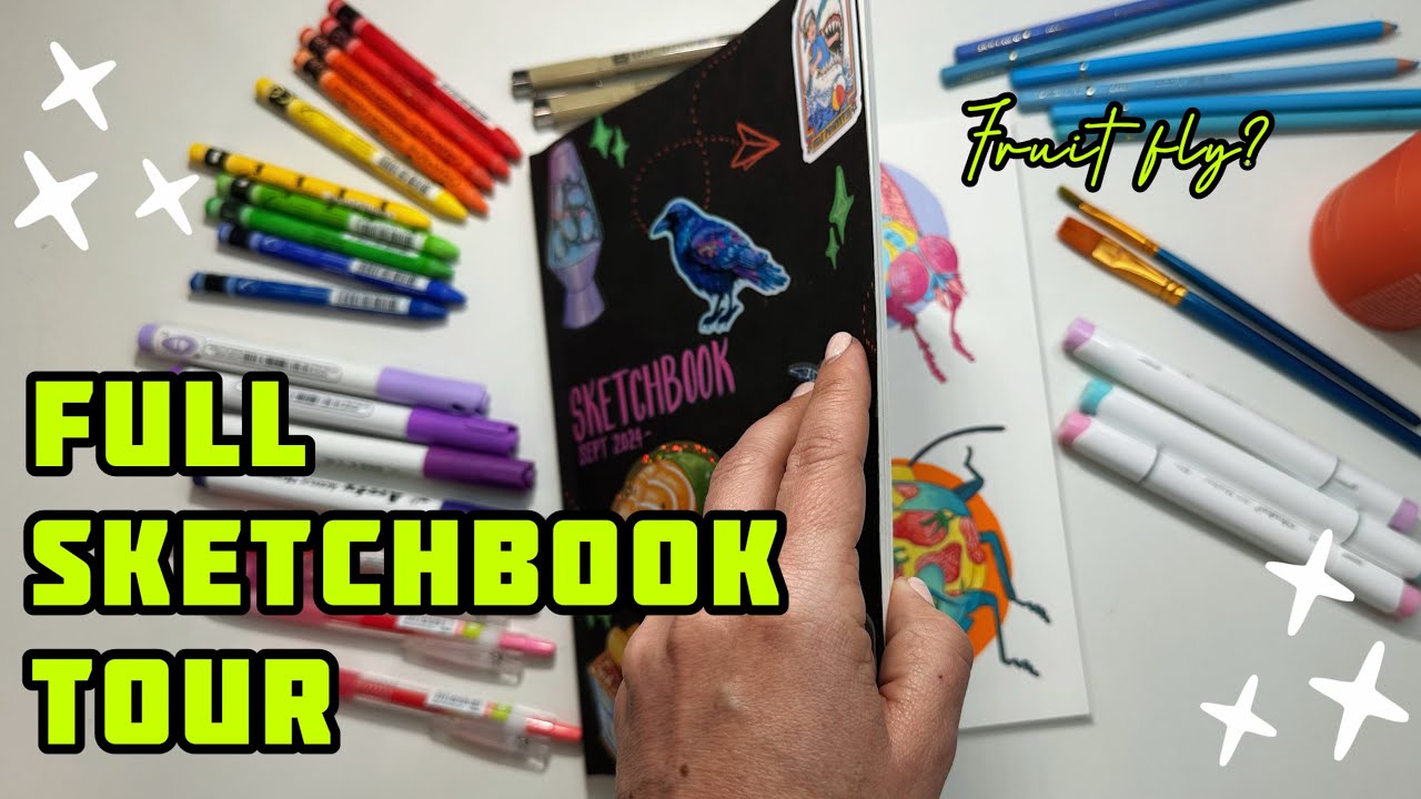 The Most Exciting Sketchbook Tour Yet ✨Mixed Media Art