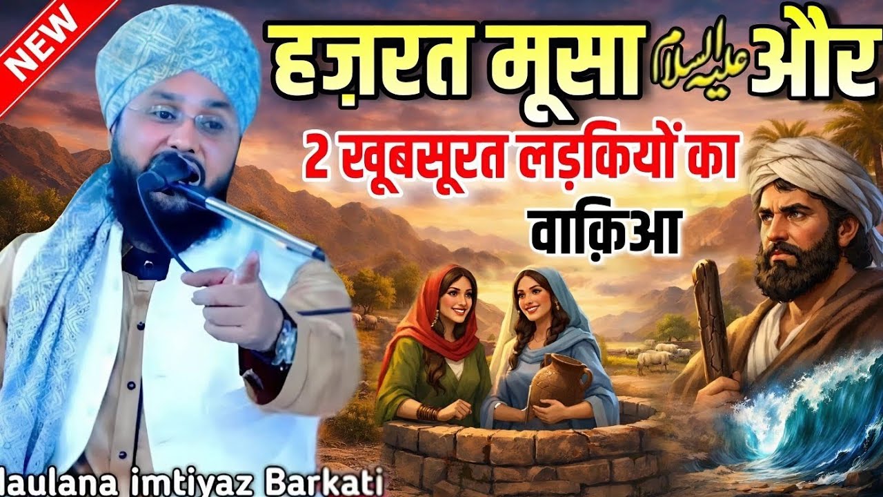 Hazrat Musa aur do khubsurat ladkiyon ka Waqia || Molana Imtiyaz Barkati Ki Taqreer 