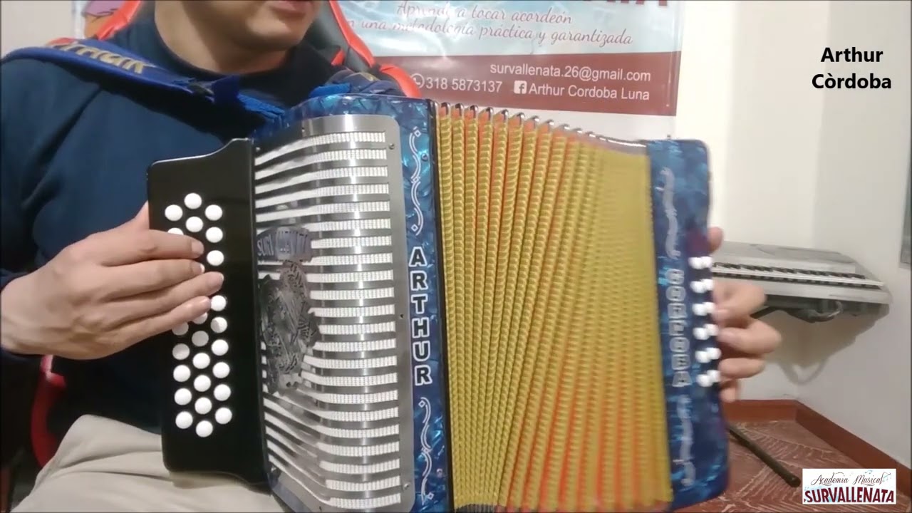 Te extraño tanto, TUTORIAL, Los Gigantes del vallenato, acordeón BESAS cinco letras