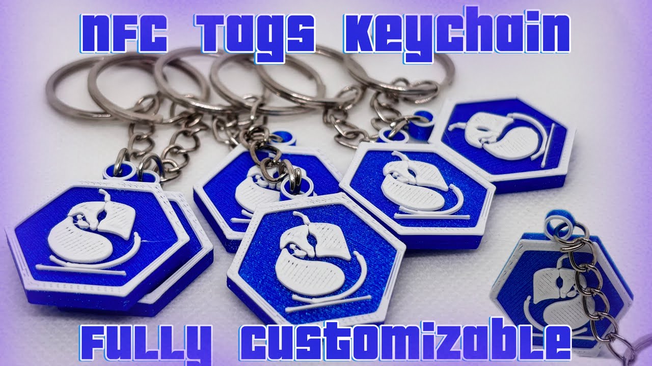 I Made a 100% Custom NFC Keychain with a 3D Printer! | Chaveiro NFC 100% customizavel