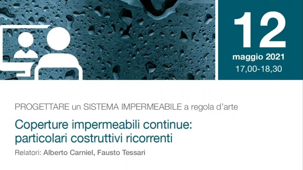 Particolari costruttivi più ricorrenti nella progettazione di una copertura impermeabile continua