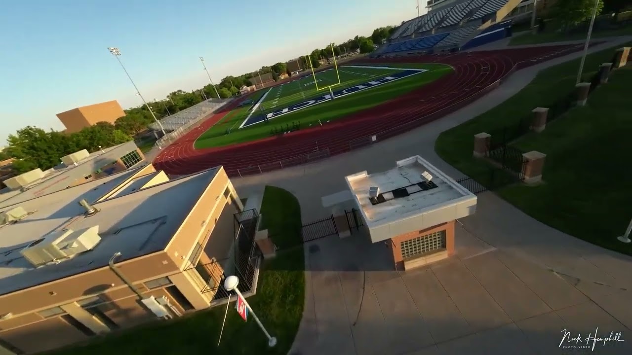Hutchinson Community College from a drone