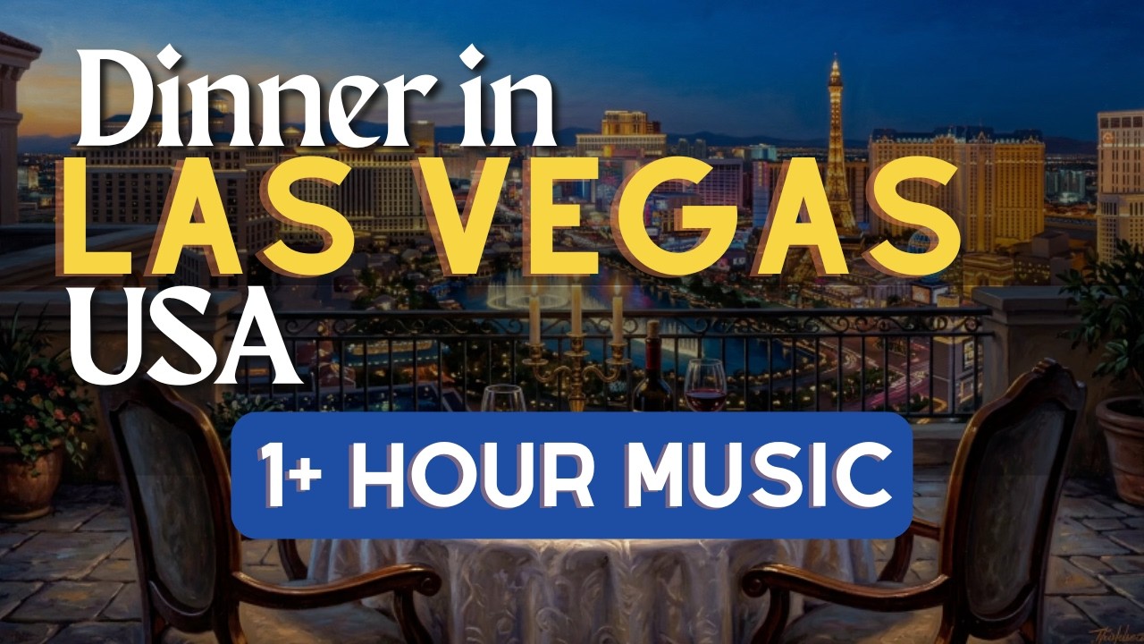 Dinner in Las Vegas, USA | Luxury Rooftop Restaurant Music