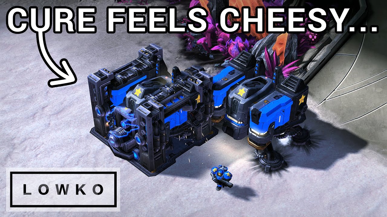 StarCraft 2: Cure PROXY RAXES Dark... Twice!