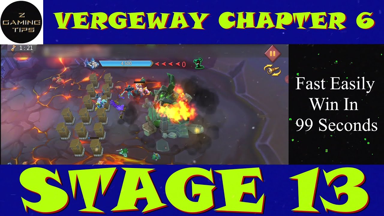 Vergeway Chapter 6 Stage 13 (100% Fast Easily Win in 99 Seconds)
