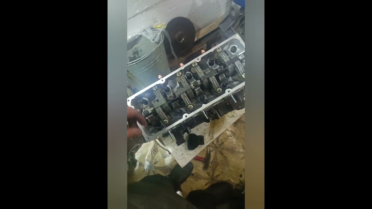 сборка двс Рено логан к7j  часть 2.