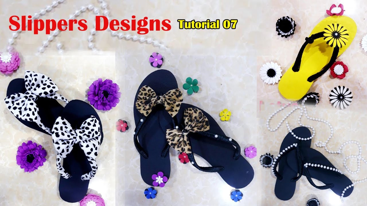 DIY Sandals for women | How to make sandals | Slippers | DIY flip-flop Making Tutorials-07