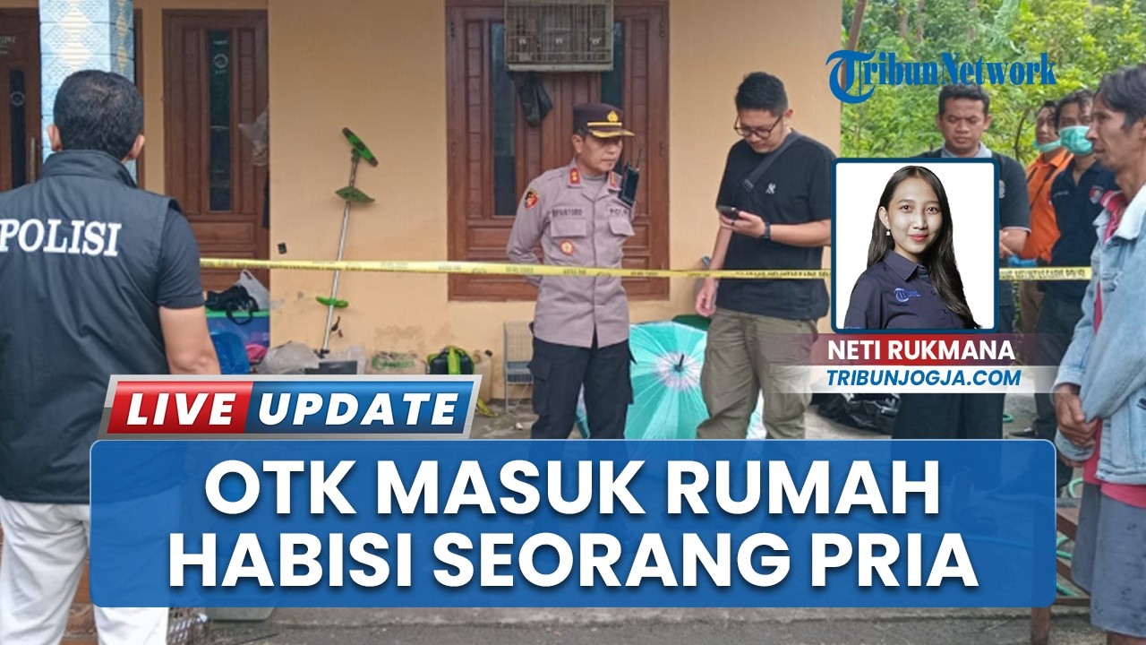 Geger Warga Bantul Tewas Dibacok OTK yang Tiba-tiba Masuk ke Rumah, Dilakukan di Depan Anak Istri