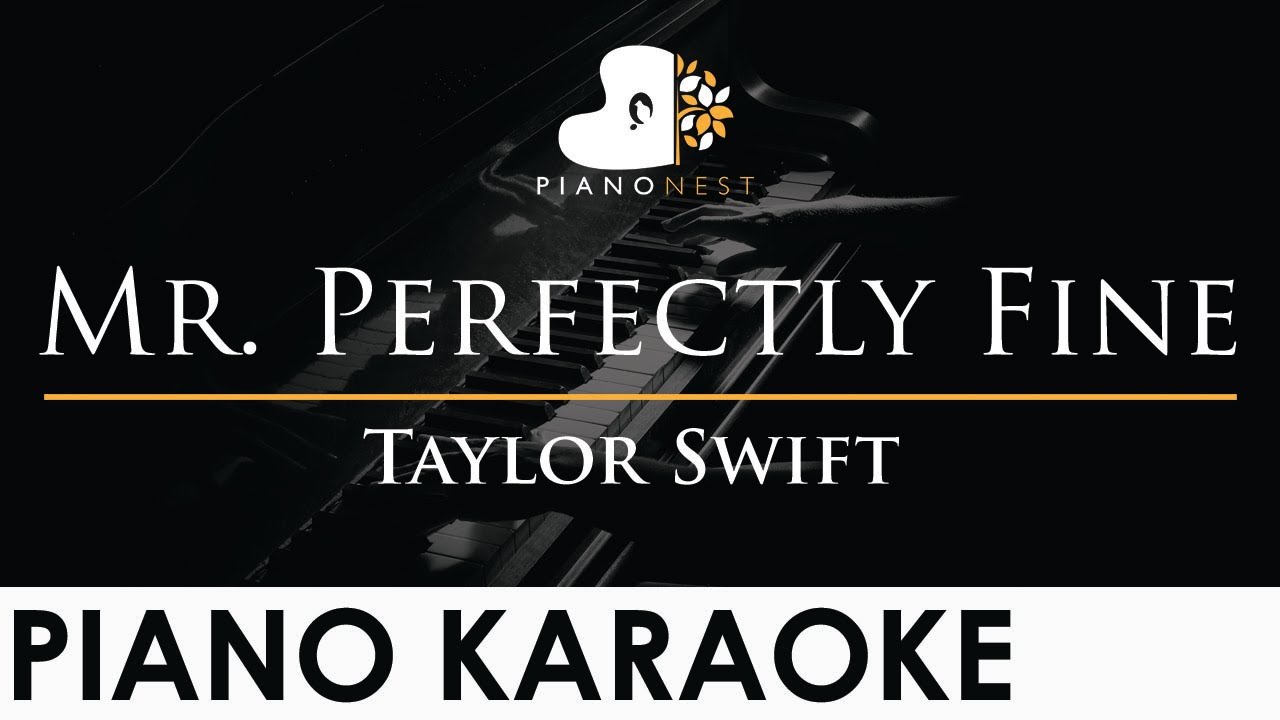 Taylor Swift - Mr. Perfectly Fine - Piano Karaoke Instrumental Cover with Lyrics