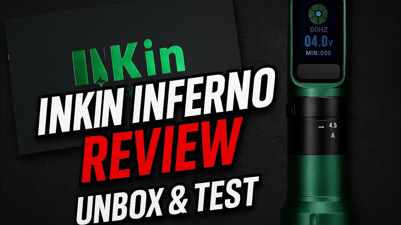 Inkin Inferno Tattoo Machine Unboxing & Test! | Budget Wireless Review