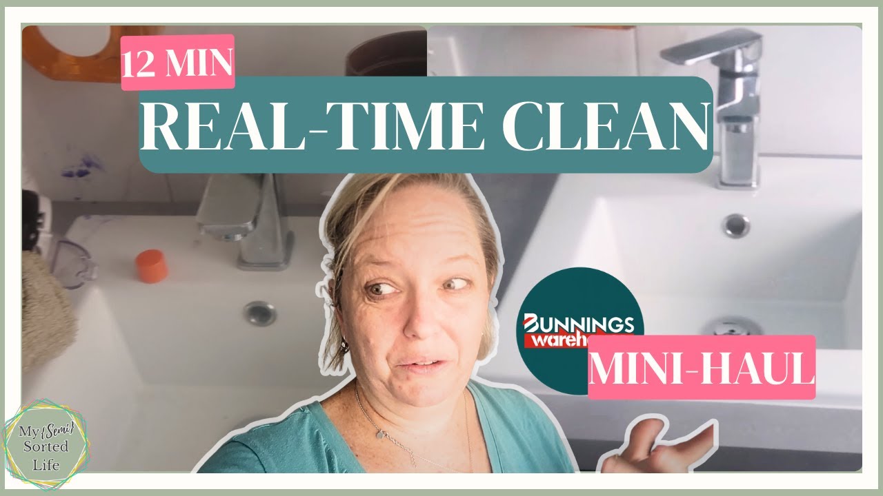 Real Time Bathroom Clean With Me + Mini Bunnings Haul Aussie Products