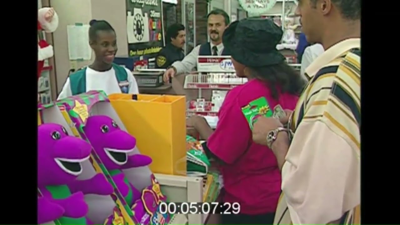 Last minute Christmas shopping at Walgreens in 1993