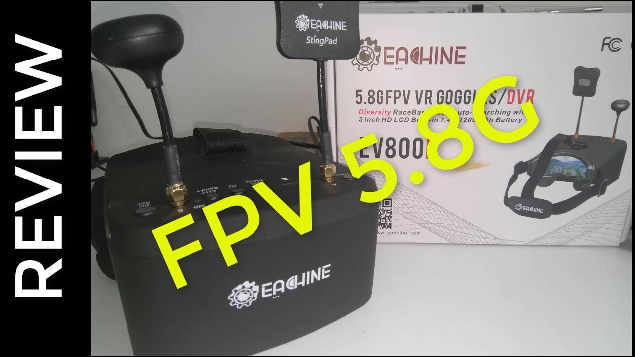 gafas FPV marca eachine EV 800D | Review merecen la pena!