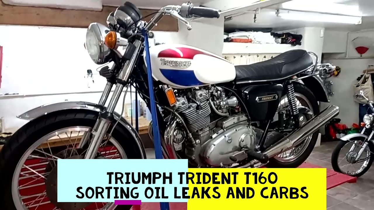 Triumph Trident T160 - Winter Jobs: Carbs and Oil Leak