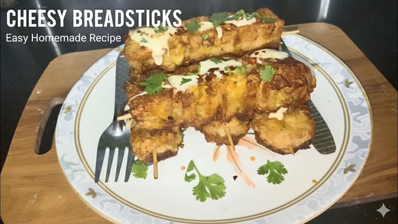“Crispy Cheese Bread Sticks at Home | Easy Snack Recipe ✨”| Amaira kitchen 