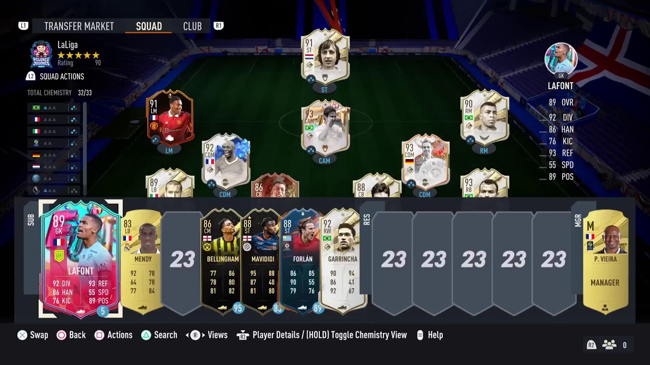 FUT 23 - With 91 Cruyff, 93 Cafu, 90 Jairzinho, 89 Martial, 91 Lahm, 86 Kimpembe!