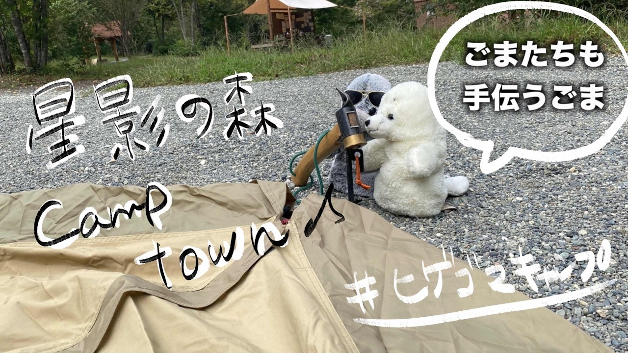 秋キャンプ、桃