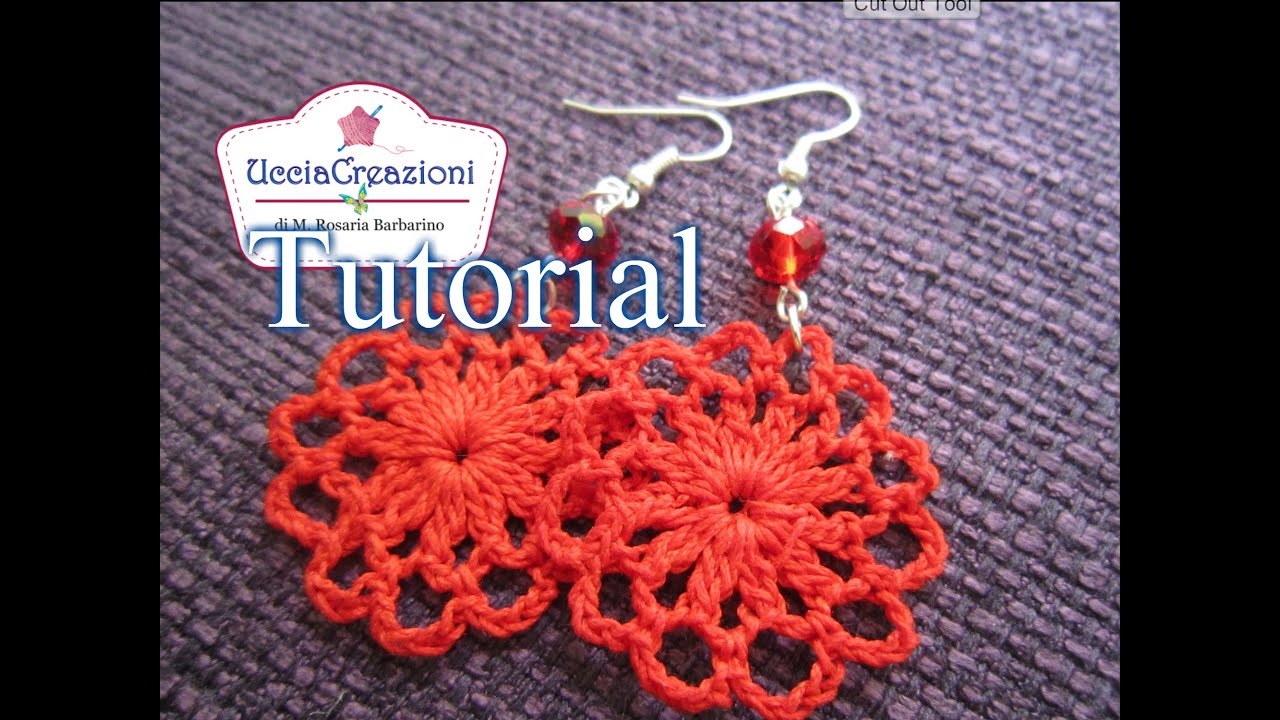 Tutorial 10 .Orecchini Facili all'uncinetto | Crochet Earrings