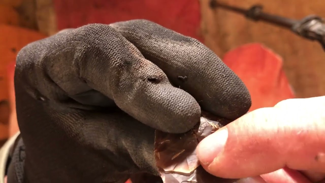Knife River Flint #5 worked with indirect rod