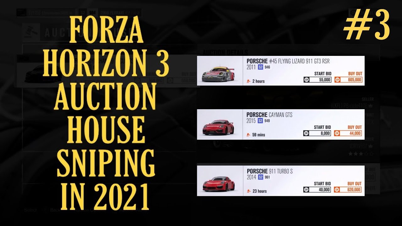 Sniping rare cars in the auction house #3 | FORZA HORIZON 3 | 2021