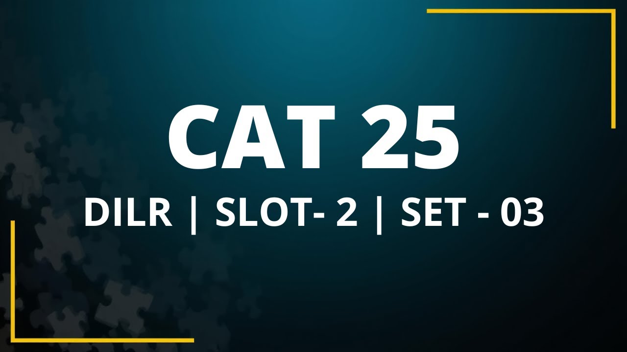 DILR | SLOT - 02 | SET -  03 | CAT 25 | POPULATION INDEX | IMS KANPUR | By Sunil Sir