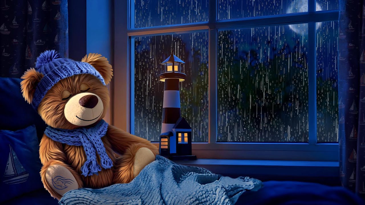 Rain + White Noise Lulls Your Baby to Sleep! | Baby White Noise & Rain Sleep Sounds