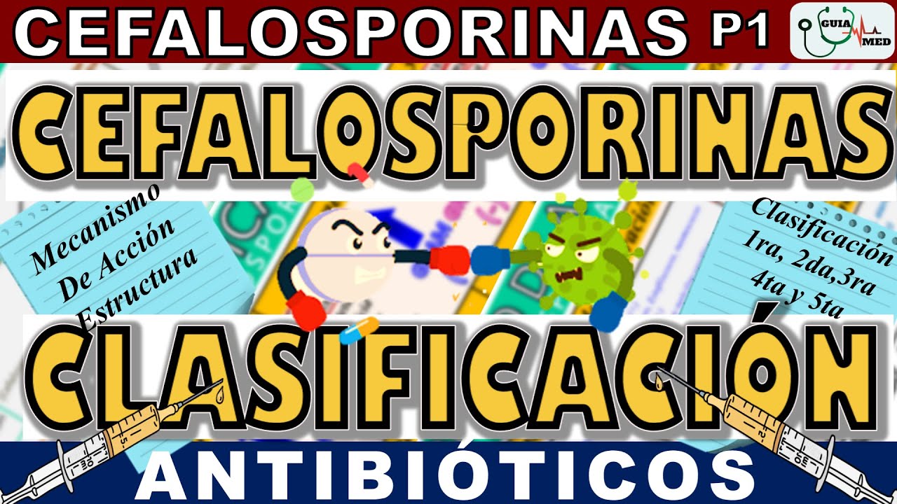 CEFALOSPORINAS CLASIFICACIÓN Y MECANISMO DE ACCIÓN | GuiaMed