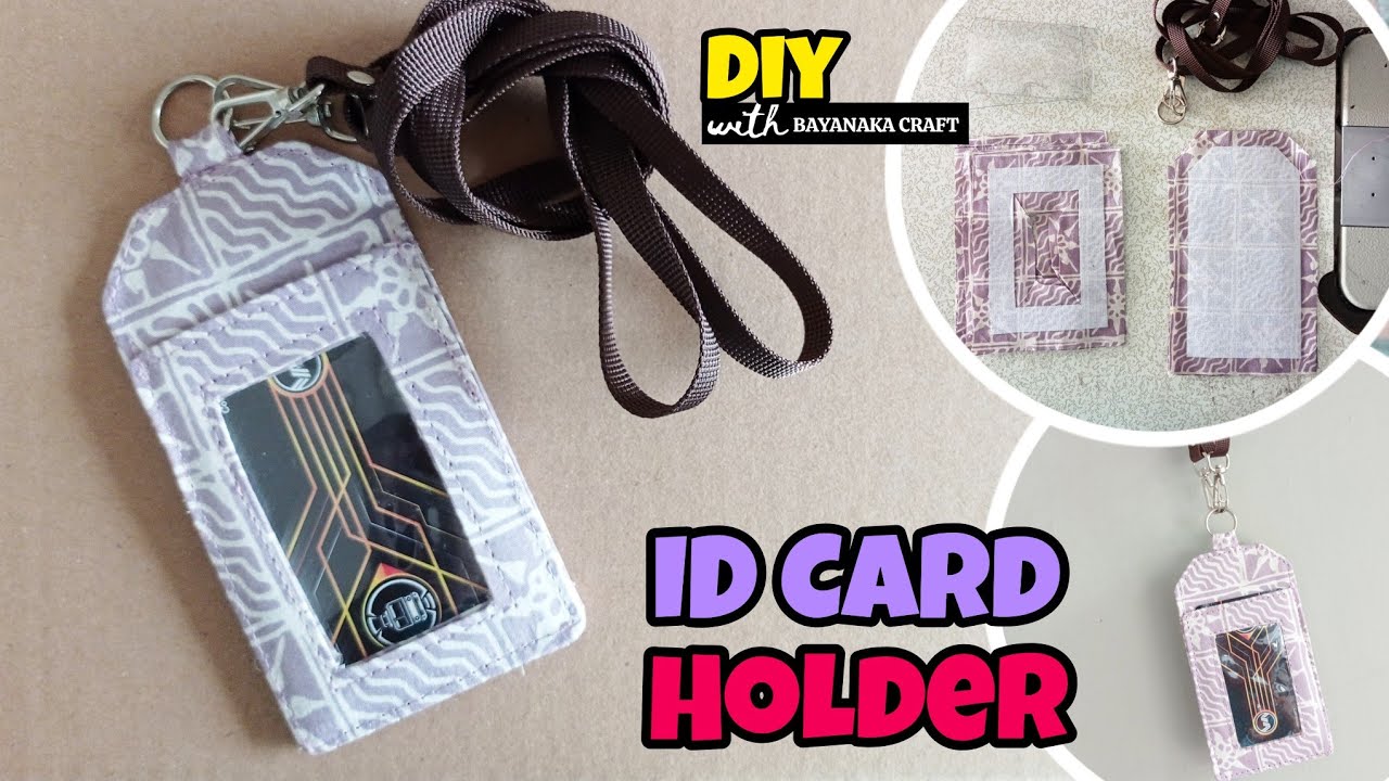 ID Card Holder DIY | Tutorial Lanyard ID Card | DIY ID Card Holder Dua Sisi