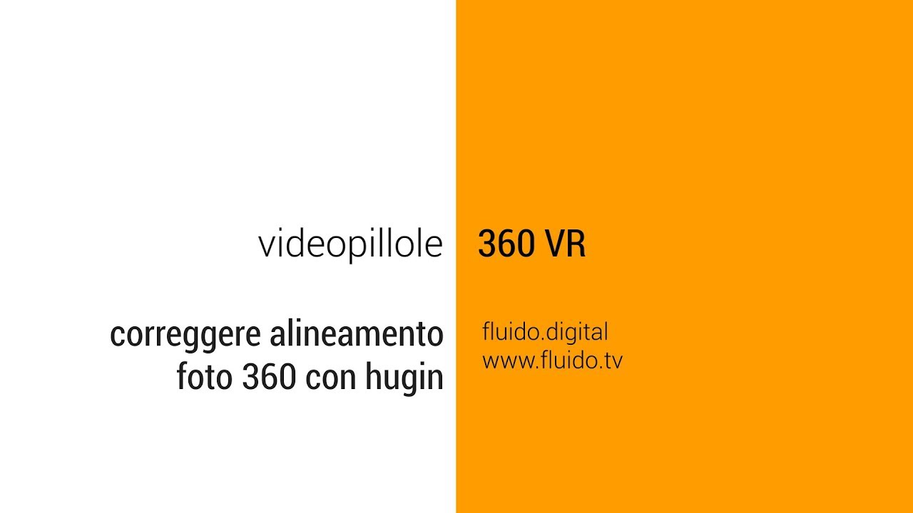 Correzione allineamento foto 360 con Hugin
