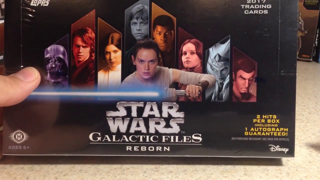 2017 Star Wars Cards Opening Series #17 - Topps Galactic Files Reborn Hobby Box #1