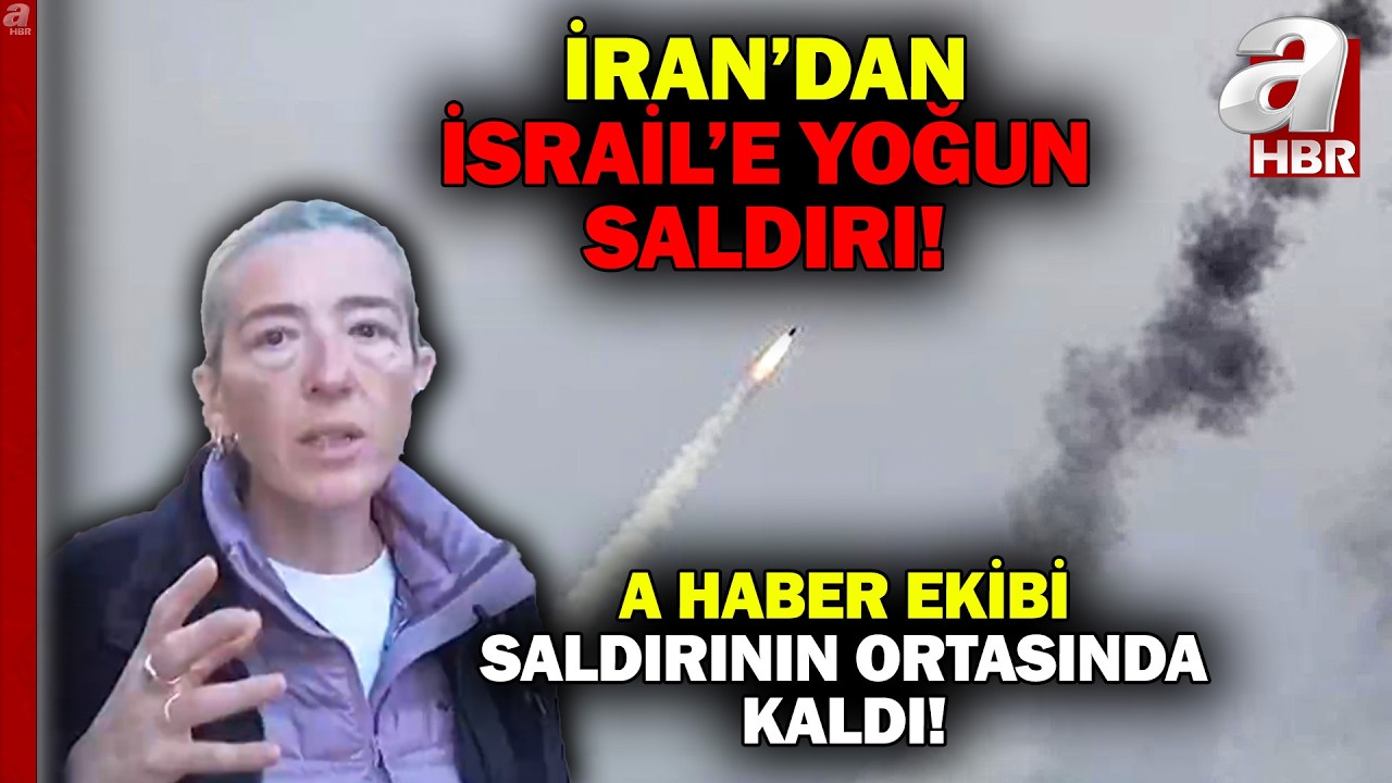 Nehariya'ya yoğun saldırı! A Haber ekibi saldırının ortasında kaldı | İşte o anlar...