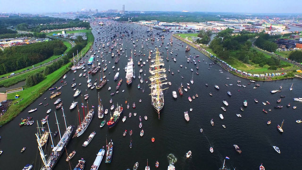 SAIL Amsterdam 2015 Birds Eye View in 4K By Drone