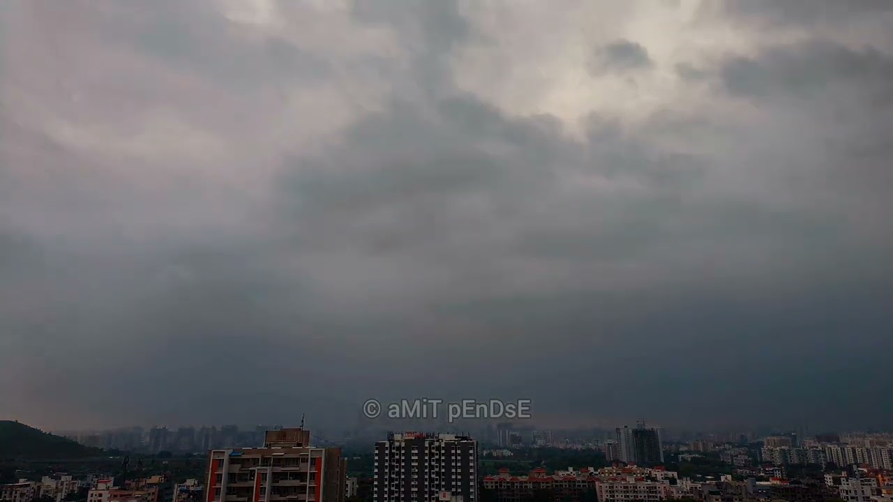 #rain #pune #punecity #clouds #timelapse #punevibes #rainfall  #punediaries #punelife #thunderstorm