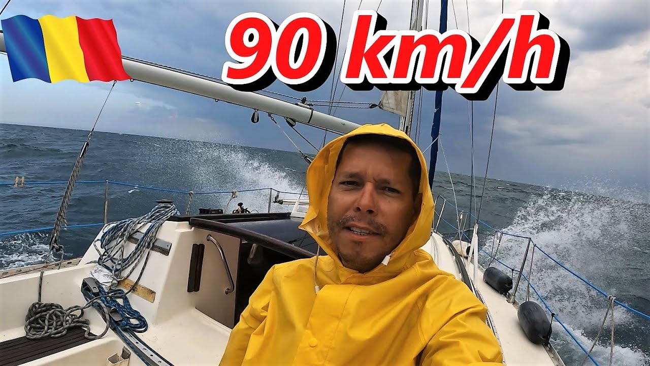 M-a prins furtuna în largul  Mării  Neagre. Vant  de peste 90 de km/h. Episodul 4!