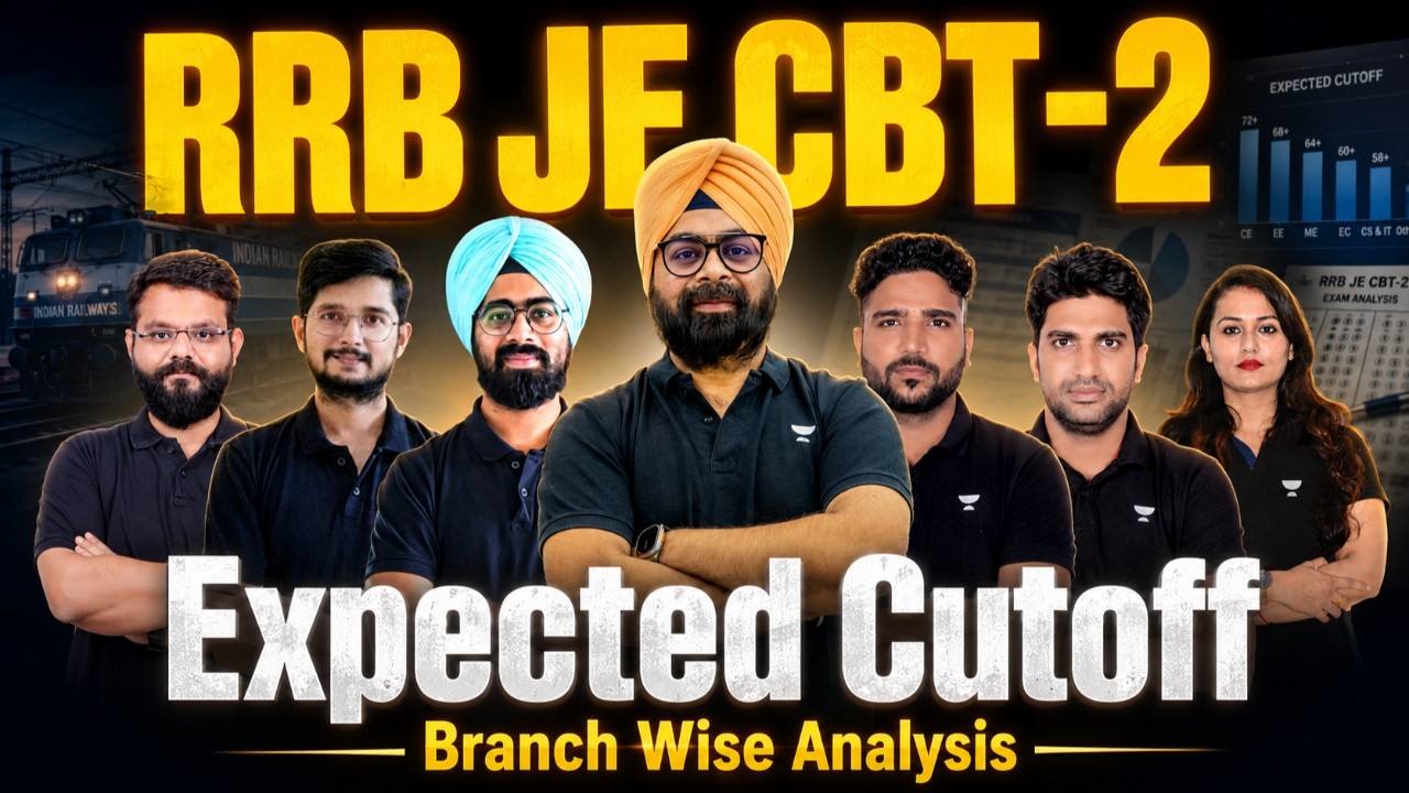🔥 RRB JE CBT-2 Expected Cutoff | Branch Wise Safe Score Analysis