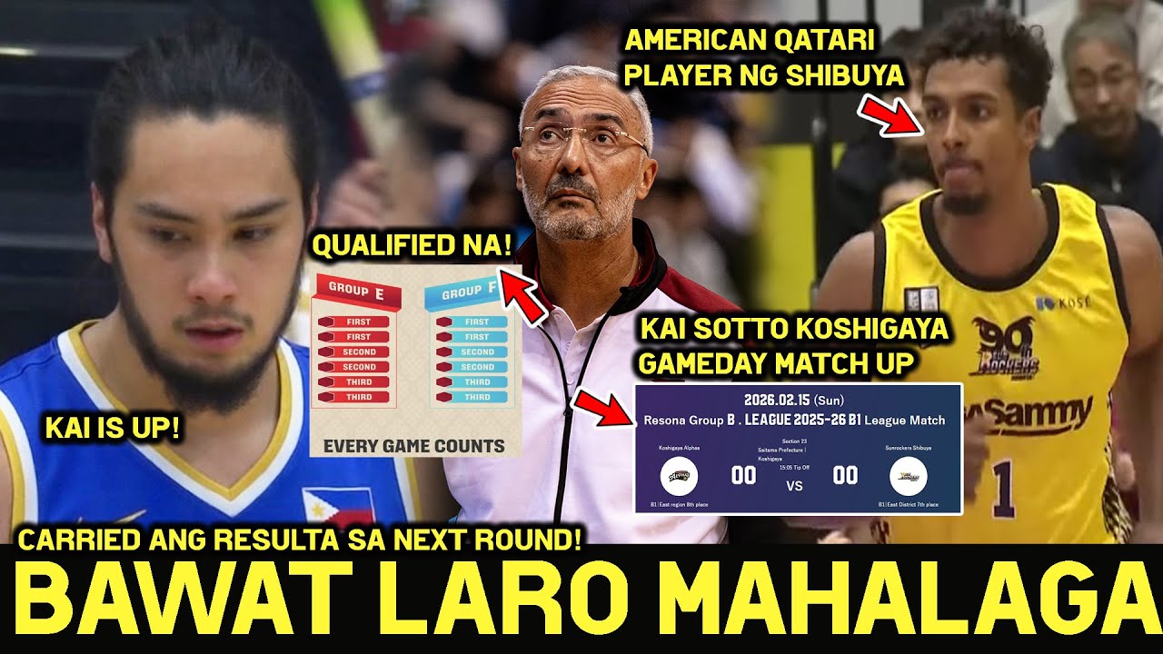 Gilas Bawat Laro Mahalaga Carried ang Resulta. KAI SOTTO KOSHIGAYA GAMEDAY. Qualified na ang Isa!