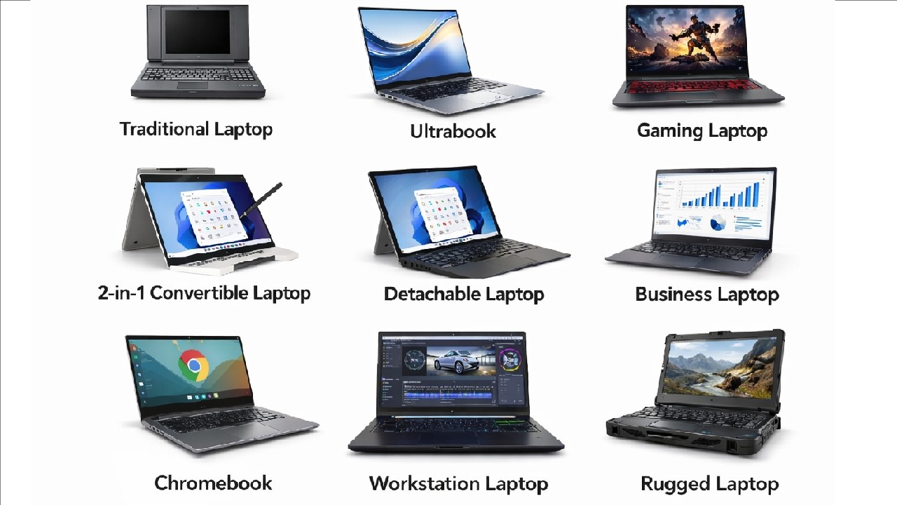 Every Type Laptop explained in 2 Minutes
