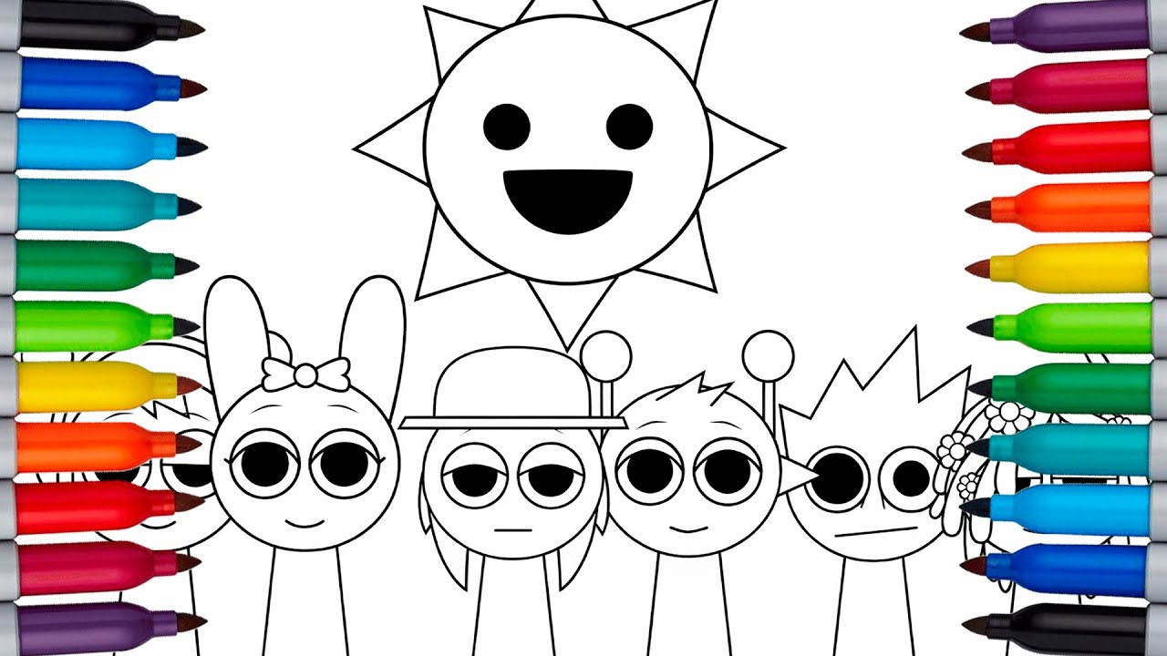 Incredibox Sprunki New Coloring Pages🎨 | How to Color  Incredibox Sprunki