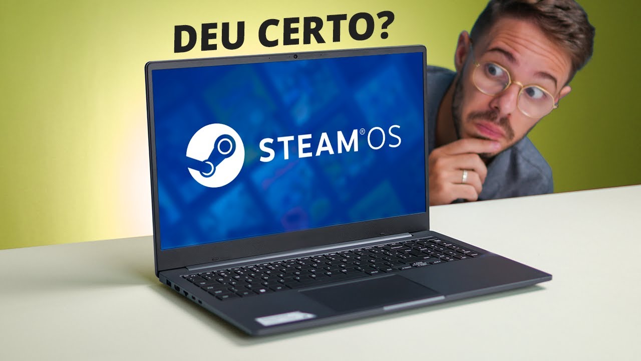 INSTALEI STEAM OS em um NOTEBOOK BARATO!