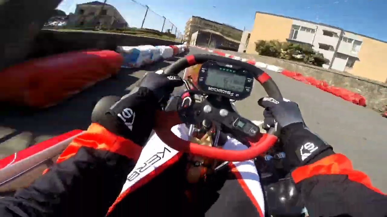Alessio martorana kart campionato regionale ACI sant'antonio (ct) on board Crash prove libere 2025